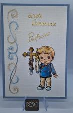 Geborduurde wenskaarten Communie & Opa / Oma, Nieuw, Man of Vrouw, Info@sparklecrafts.nl, Ophalen of Verzenden
