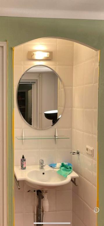 Grote ovalen spiegel badkamer, kamer, gang