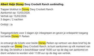 Tickets Disneyland Parijs