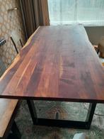 Eettafel boomstam plus bank, Ophalen, 200 cm of meer, 50 tot 100 cm, Zo goed als nieuw