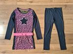 Europe Kids jurk met legging maat 122 / 128 panter, Ophalen, Europe Kids, Meisje, Zo goed als nieuw