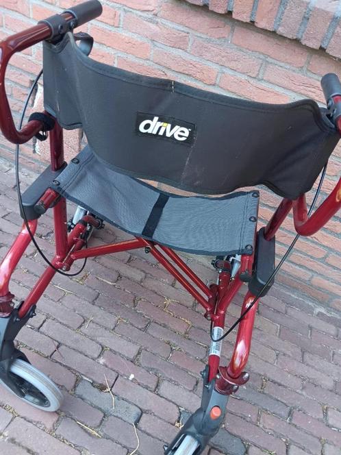 Rollator met rugsteun (als nieuw!), Diversen, Rollators, Zo goed als nieuw, Lichtgewicht, Opvouwbaar, Ophalen