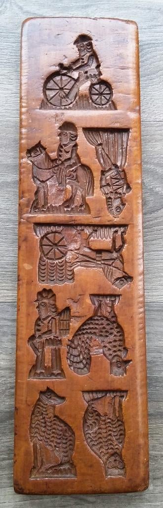 Om 1900 - 1920 Grote Koekplank Speculaasplank Volkskunst