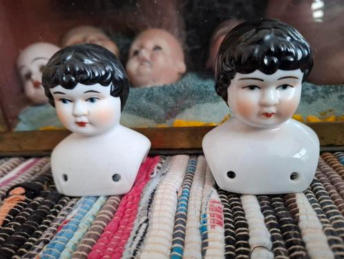 Halfdoll schouder hoofdjes, Antiek en Kunst, Antiek | Porselein, Ophalen of Verzenden