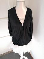 Elisabetta franchi camicia blouse zwart 40 viscose, Maat 38/40 (M), Zwart, Zo goed als nieuw, Elisabetta Franchi