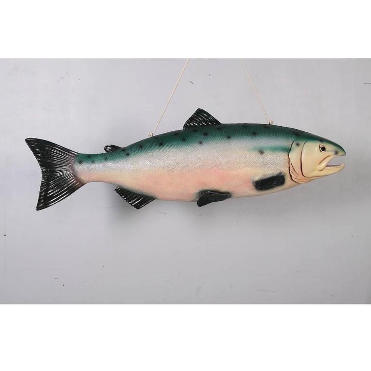 Fish Hanging Salmon – Zalm beeld Lengte 123 cm, Verzamelen, Dierenverzamelingen, Nieuw, Ophalen