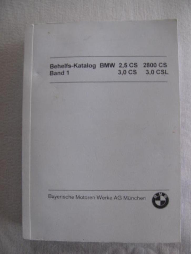 BMW 2,5 CS, 2800 CS, 3,0 CS en 3,0 CSL Behelfs Katalog 1975, Auto diversen, Handleidingen en Instructieboekjes, Ophalen of Verzenden