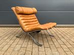 Arne Norell Ari lounge chair, Camel Cognac leder NIEUWSTAAT!, Ophalen of Verzenden, Zo goed als nieuw, 75 tot 100 cm, Pk22 møller wegner knoll vitra b&b italia cassina artifort togo