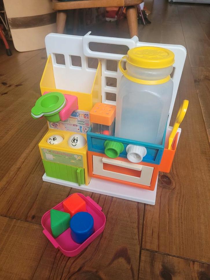 Vintage Fischer Price Speelkeukentje, Kinderen en Baby's, Speelgoed | Fisher-Price, Gebruikt, Speelset, Met geluid, Ophalen of Verzenden