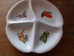 Flora Gouda hapjesschaal,groenteafbeelding,keramiek., Antiek en Kunst, Ophalen of Verzenden