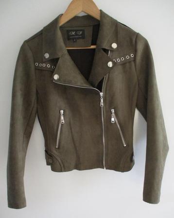 HF Woman Collection suede-look bikerjack, maat S, nieuw beschikbaar voor biedingen