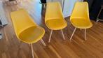Table Chairs Yellow x3, Huis en Inrichting, Overige kleuren, Zo goed als nieuw, Ophalen, Hout