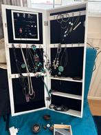 Sieradenkast met spiegel en sieraden, Minder dan 50 cm, Gebruikt, 100 tot 150 cm, Ophalen of Verzenden