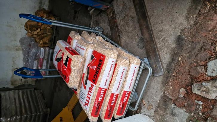 Openhaard hout (eiken, haagbeuk en beuk) en pellets., Huis en Inrichting, Kachels, Nieuw, Houtkachel, Hout, Ophalen of Verzenden