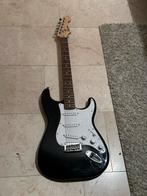 Squier by Fender stratocaster elektrische gitaar - zwart, Fender, Gebruikt, ., Ophalen of Verzenden