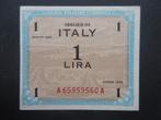 1 Lire 1943 Italië AMC p-M10a (02) WW2 UNC-, Verzenden, Italië, Los biljet