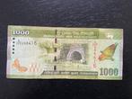 1000 Rupee Biljet Sri Lanka, Ophalen of Verzenden, Zuid-Azië, Los biljet