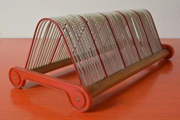 Retro vintage vinylplaten / singles opbergrek / organizer beschikbaar voor biedingen