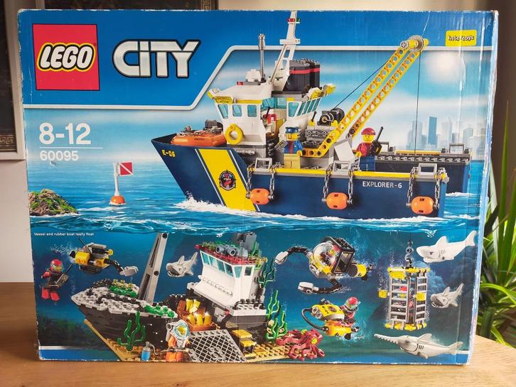 LEGO 60095 - Diepzee Onderzoeksschip, Kinderen en Baby's, Speelgoed | Duplo en Lego, Gebruikt, Lego, Complete set, Ophalen of Verzenden