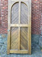 Oude grote Inlandse EIKEN deur, Gebruikt, 215 cm of meer, Buitendeur, Hout