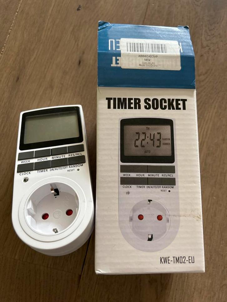 Nieuwe Digitale Timer Stopcontact, Doe-het-zelf en Verbouw, Elektra en Kabels, Nieuw, Stopcontact, Ophalen
