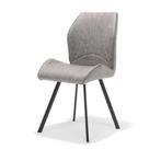 Eetkamerstoel Gana stof soft pebble | Webshop, Huis en Inrichting, Stoelen, Modern design, Overige kleuren, Nieuw, Ophalen of Verzenden