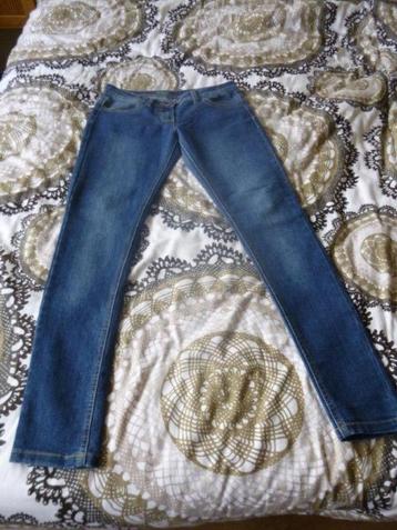 z.g.a.n. blauwe skinny jeans, maat 34.