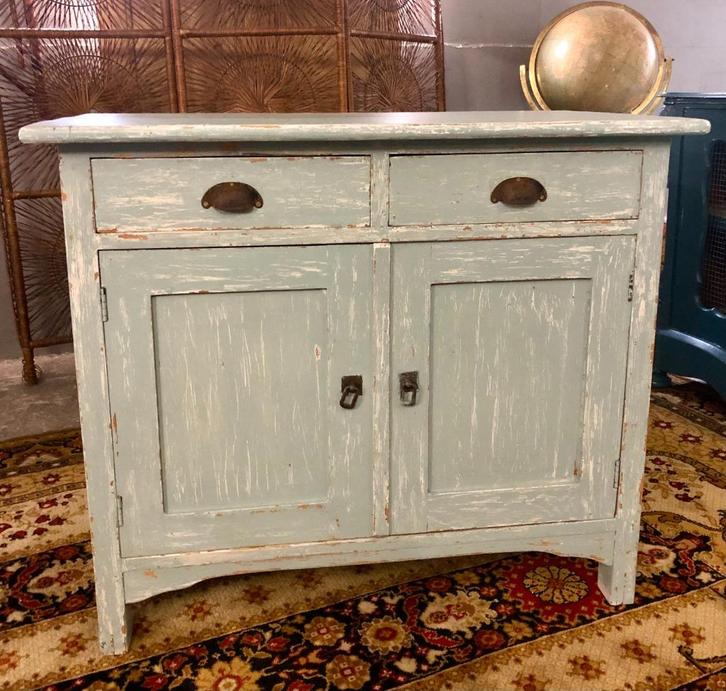 Brocante kast, ladekast, commode, meidenkast, Antiek en Kunst, Curiosa en Brocante, Ophalen