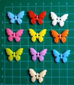 Vlinder knopen allerlei kleuren. Per stuk €0,10 NIEUW, Hobby en Vrije tijd, Nieuw, Knoop of Knopen, Verzenden