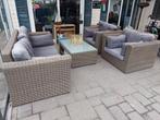 Loungeset met kussens bezorging mogelijk,  Loungeset nu 75€!, Tuin en Terras, 4 zitplaatsen, Gebruikt, Ophalen of Verzenden, Loungeset