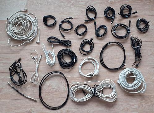 Coax kabel diverse in- en uitgangen van 1,5 tot 20 meter, Audio, Tv en Foto, Audiokabels en Televisiekabels, Zo goed als nieuw