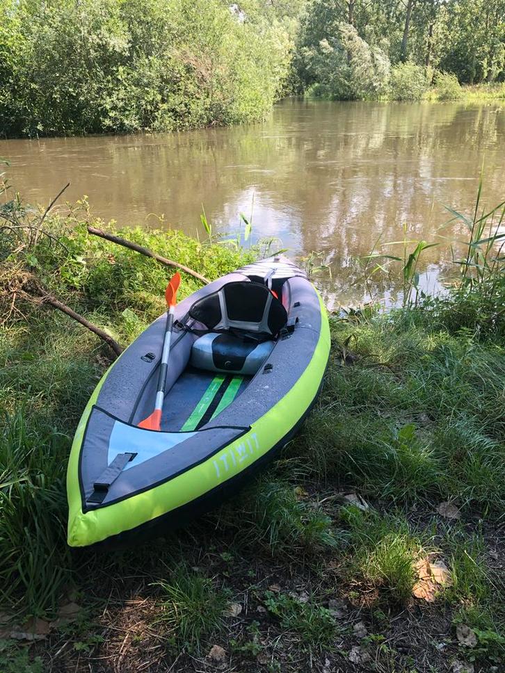 Itiwit Opblaasbare Kano - 2 Personen - 340cm, Watersport en Boten, Kano's, Gebruikt, Kajak, Twee personen, Opblaasbaar, Ophalen