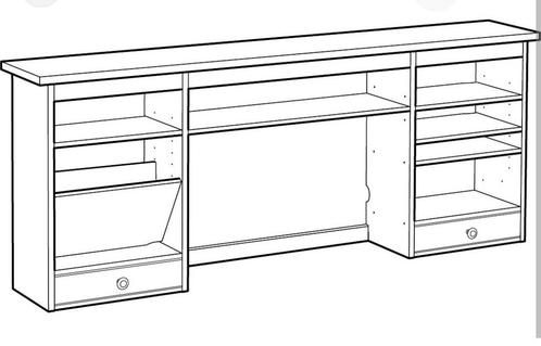 IKEA Hemnes bureau opbouw, Huis en Inrichting, Bureaus, Gebruikt, Ophalen