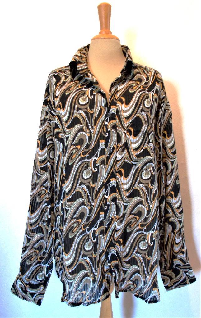 Origineel zwart/wit/geel overhemd van Dolce & Gabbana! M, Kleding | Heren, Overhemden, Zo goed als nieuw, Halswijdte 39/40 (M)