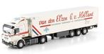 WSI SCANIA 3 SERIES 4X2 + KOELTRAILER - VAN DEN ELZEN, Hobby en Vrije tijd, Modelauto's | 1:50, ., Nieuw, Ophalen of Verzenden