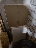 Gratis | Reststukken gipsplaten, Doe-het-zelf en Verbouw, Platen en Panelen, Ophalen, Gebruikt, Overige materialen, Minder dan 20 mm