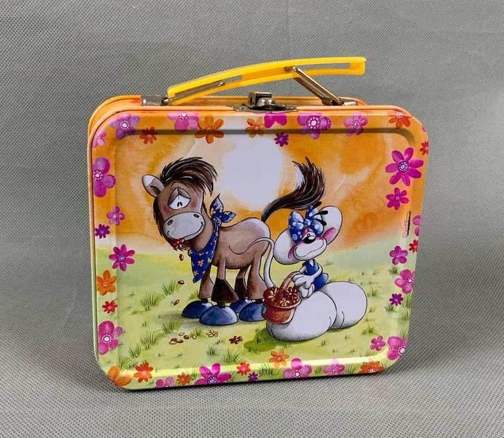 Diddl broodtrommel / lunchbox / blik, Verzamelen, Diddl, Zo goed als nieuw, Overige typen, Verschillende figuren, Verzenden