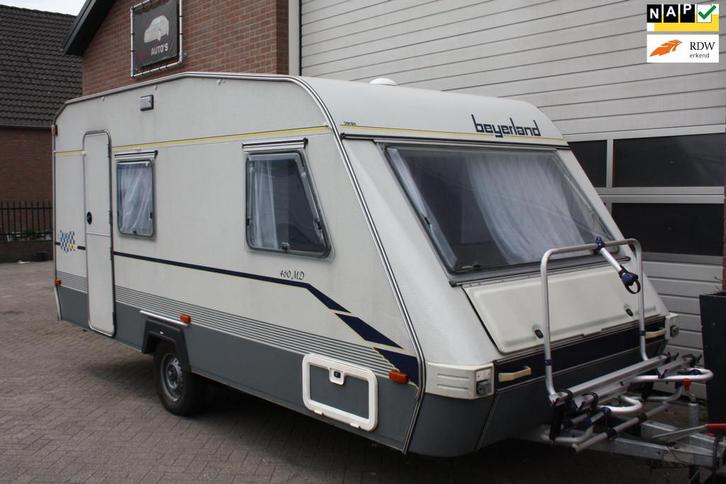Beyerland 460MD Garantie, Midden Keuken, 4 Persoons, Voorten, Caravans en Kamperen, Caravans, Bedrijf, 750 - 1000 kg, Beyerland