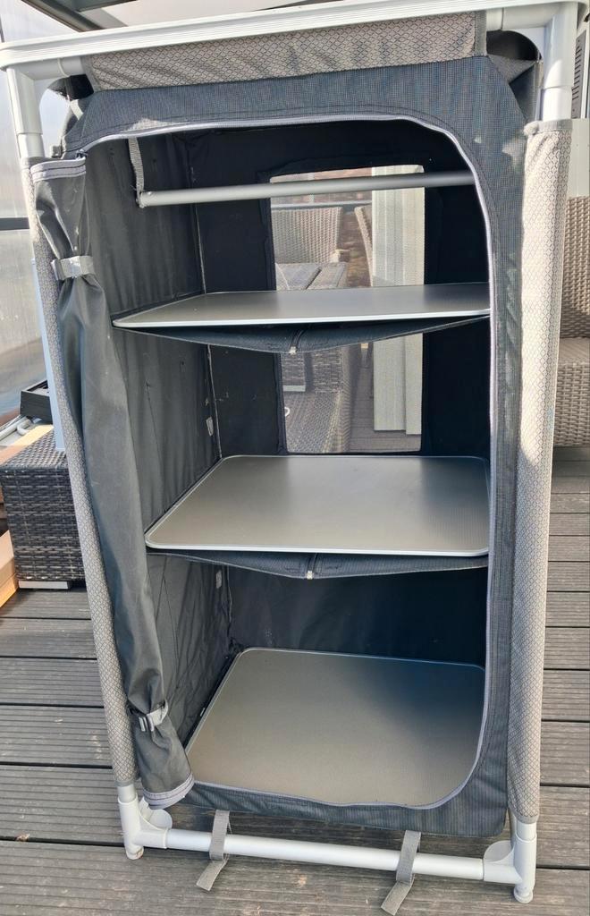 Vrijbuiter Outdoor Borgio-3 laags campingkast voorraadkast, Caravans en Kamperen, Kampeermeubelen, Zo goed als nieuw, Campingkast