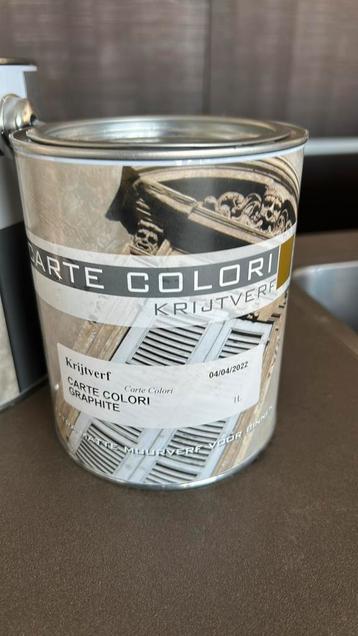 Carte Colori graphite mat zwart krijtverf beschikbaar voor biedingen