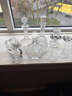 Kristallen karaf/kandelaar/e.t.c-e.t.c 8 stuks oa Kosta Boda, Ophalen, Zo goed als nieuw, Kristal, Overige typen