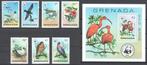 Complete WWF set postzegels Grenada jaar 1978, Ophalen of Verzenden, Postfris, Dier of Natuur