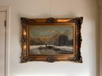 Schilderij Winters Landschap Blommers, Antiek en Kunst, Ophalen