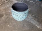 Mooie ronde bloempot, Rond, Zo goed als nieuw, Aardewerk, Ophalen