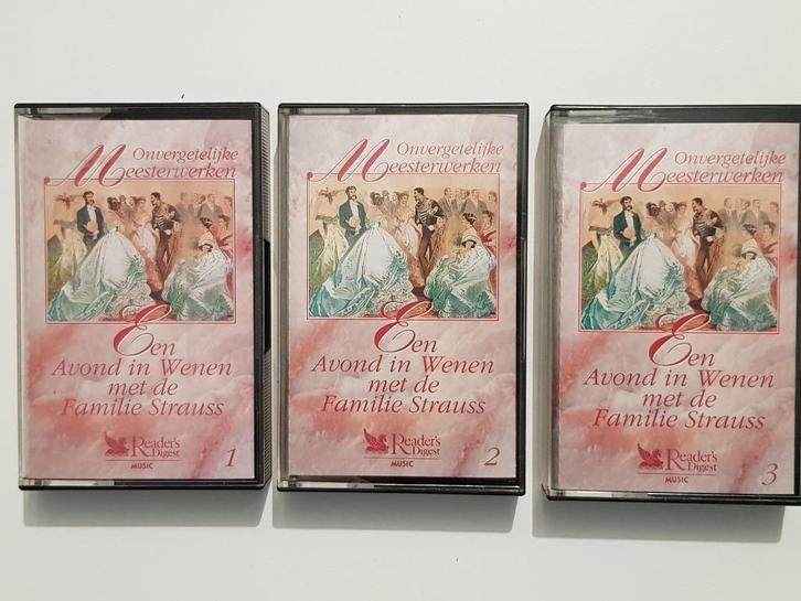 Cassettebandjes / Een avond in wenen met de familie Strauss, Cd's en Dvd's, Cassettebandjes, Zo goed als nieuw, Origineel, Klassiek