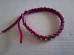 Roze knooparmbandje met kraaltjes, Ophalen of Verzenden, Nieuw, Roze, Armband
