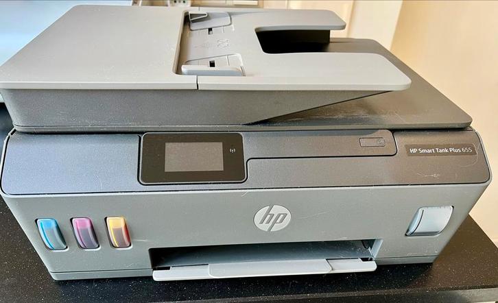 HP Smart Tank Plus 655 - Thermische Inkjetprinter, Computers en Software, Printers, Gebruikt, All-in-one, Inkjetprinter, Kleur printen