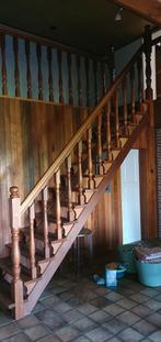 Houten trap met balustrade, 2 tot 4 meter, Gebruikt, Ophalen of Verzenden