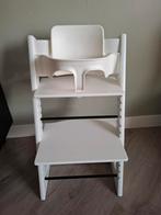 Stokke Tripp Trapp met Babyset - Wit, Kinderen en Baby's, Kinderstoelen, Ophalen, Zo goed als nieuw, Meegroeistoel, Stoelverkleiner
