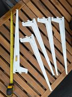 Witte metalen schapdragers - 5 stuks, Doe-het-zelf en Verbouw, Ophalen of Verzenden, Zo goed als nieuw